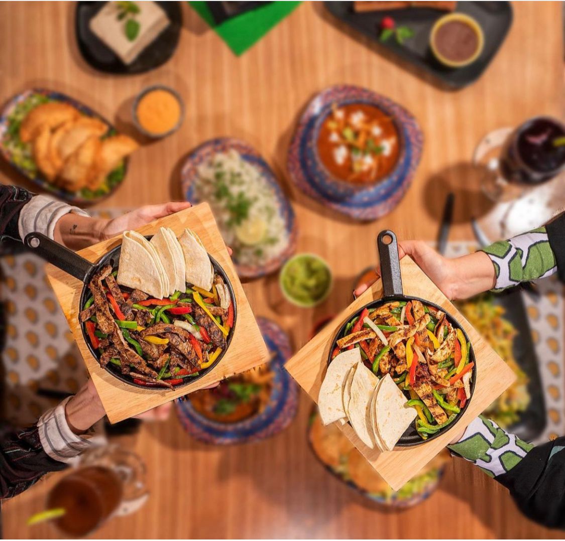 Sizzling fajitas